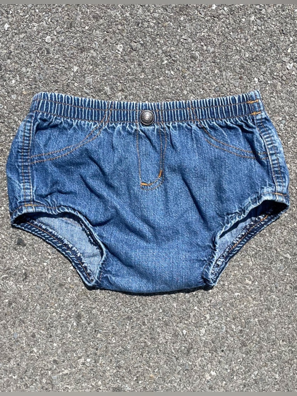 Vtg 80s Levi’s Orange Tab Denim Diaper Cover M 9.5x8.5 Canada RED TAG Archive
